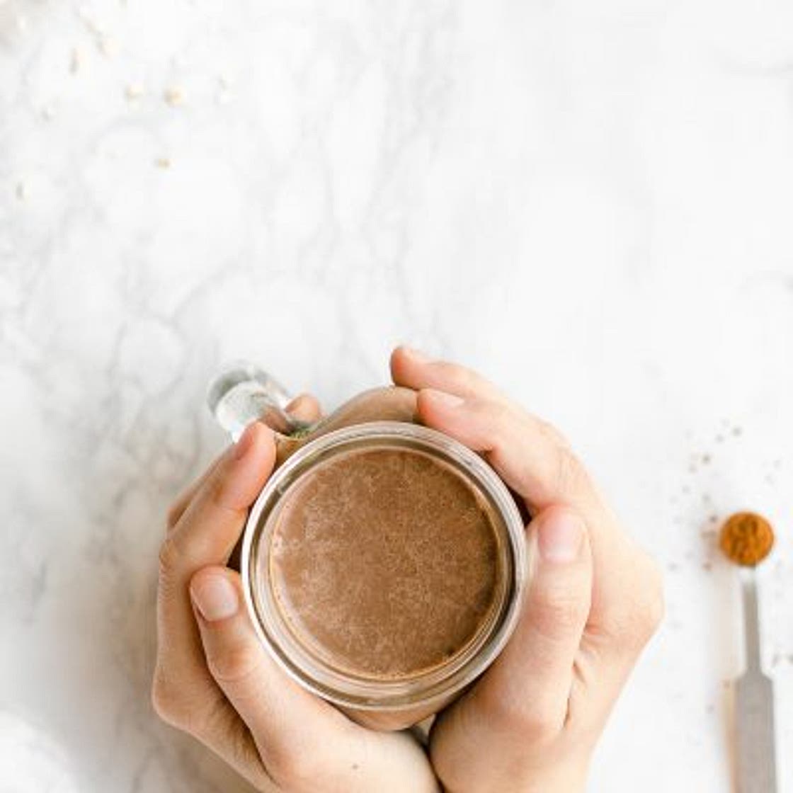 Healthy Pumpkin Spice Hot Chocolate
