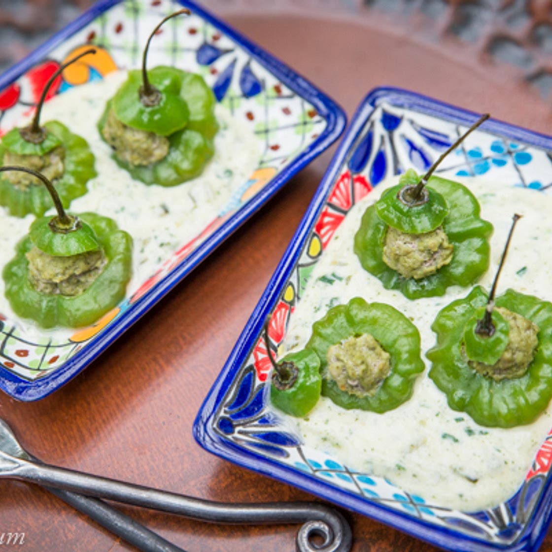 Cachucha Peppers Stuffed with Green Mexican Chorizo