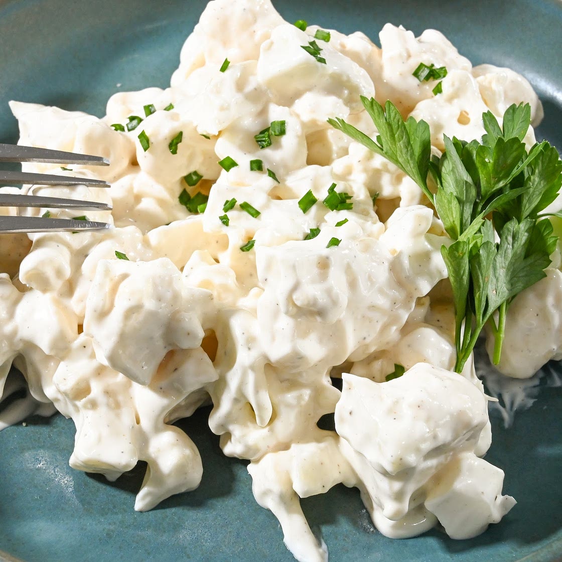 Keto Raw Cauliflower Salad