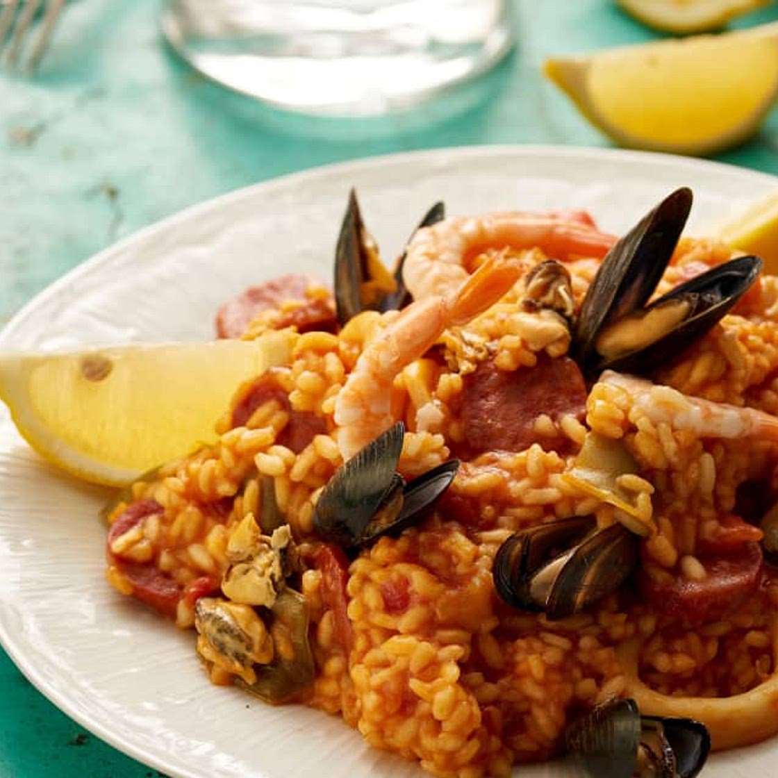 Seafood Risotto with Chorizo