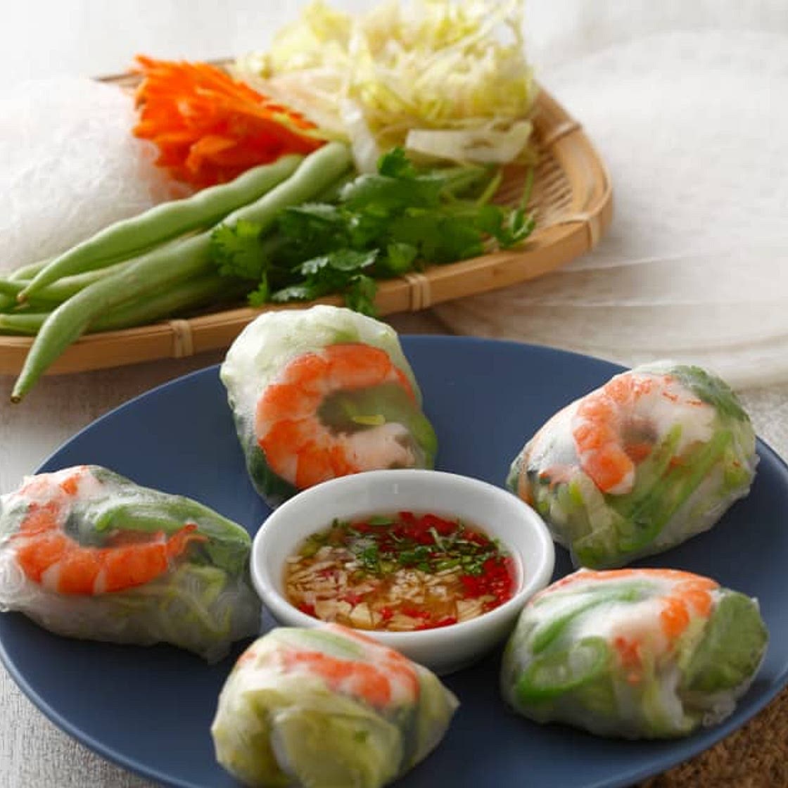 Fresh Prawn Spring Rolls