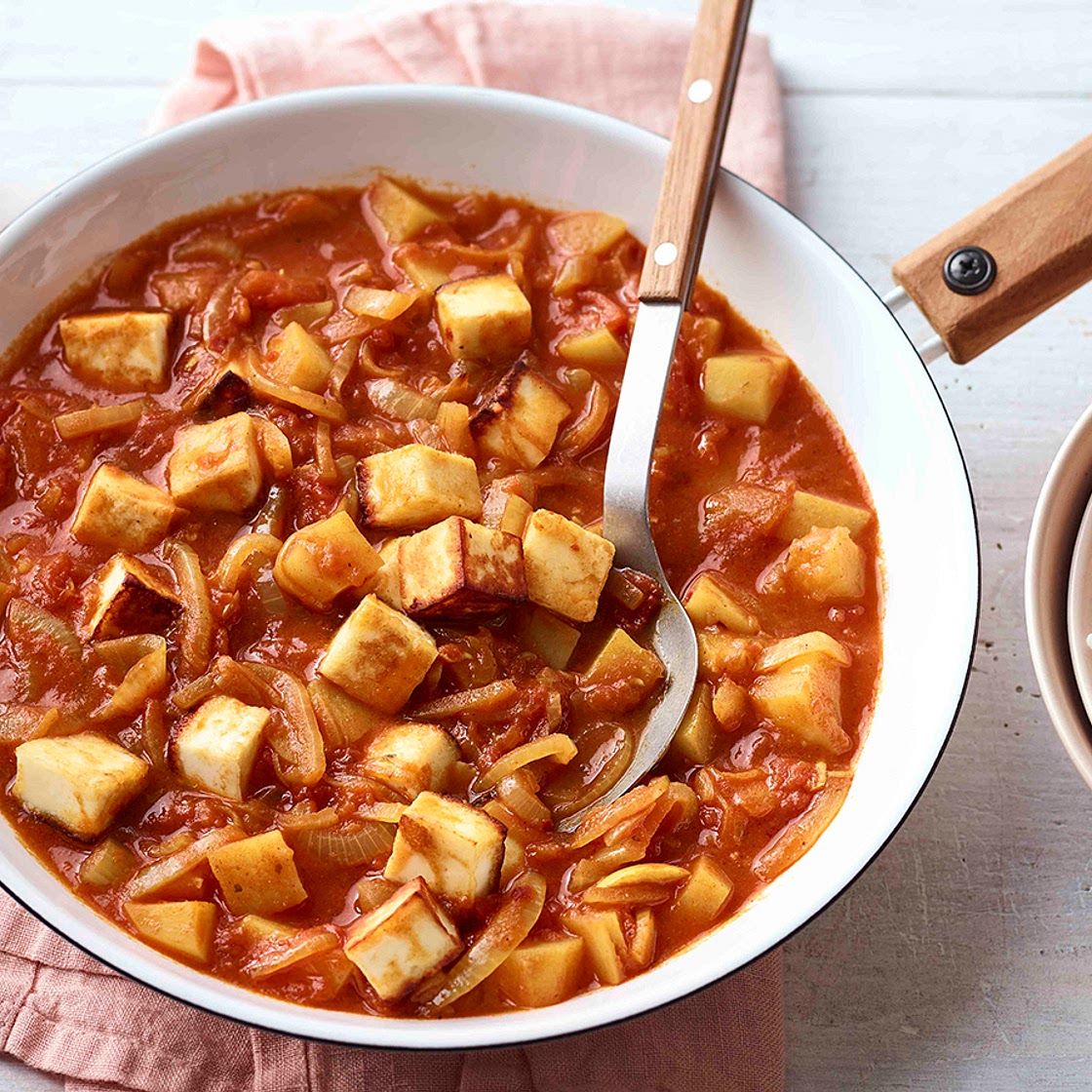 Paneer and potato curry