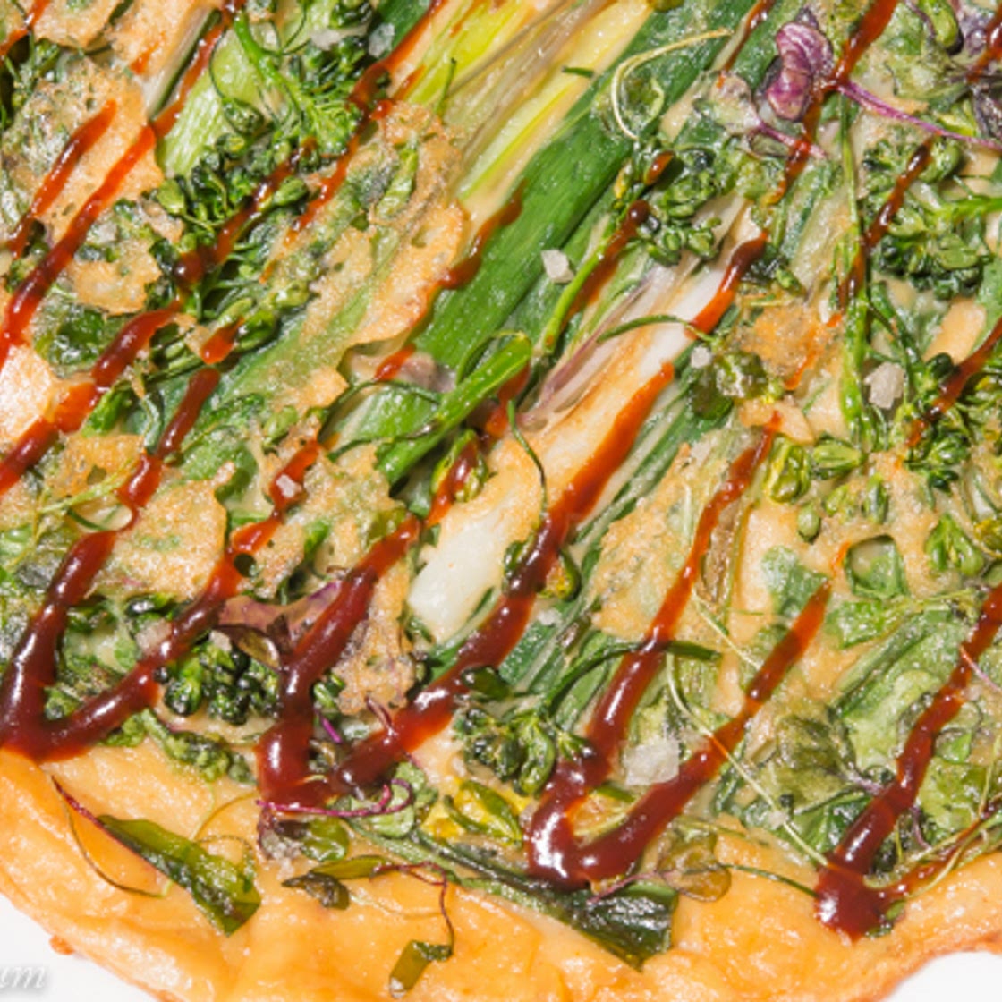 Korean Pancake with Ramps | Sanmaneul-jeon 산마늘전