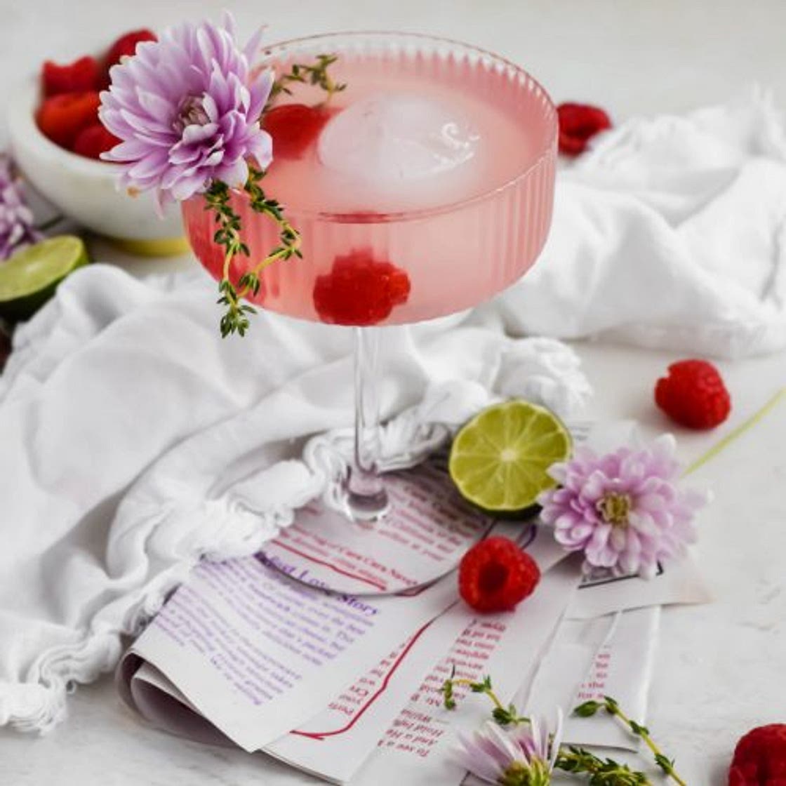 Raspberry Hibiscus Cocktail