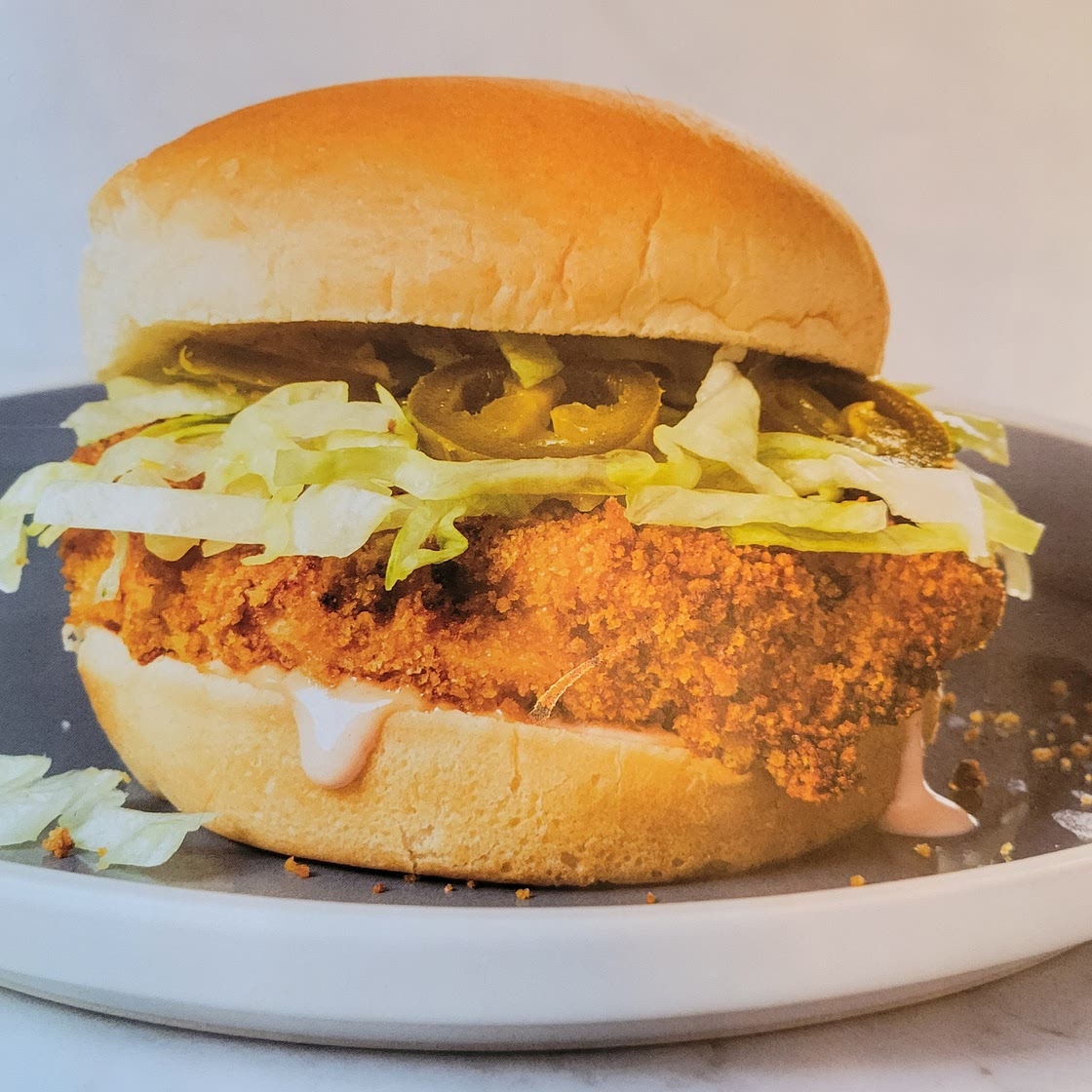 Spicy Air Fried Chicken Sandwich