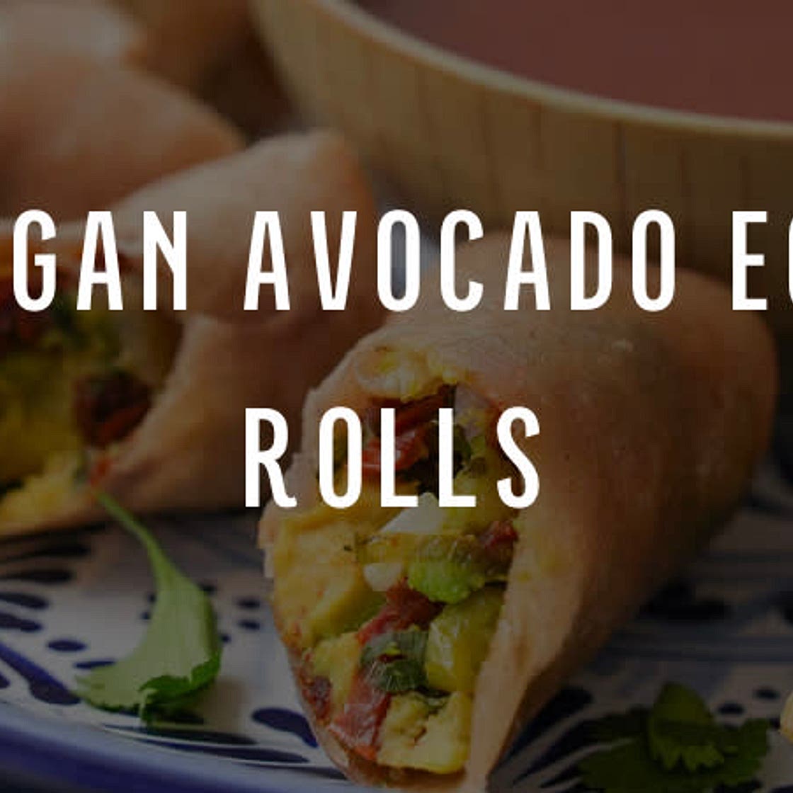 Vegan Avocado Egg Rolls