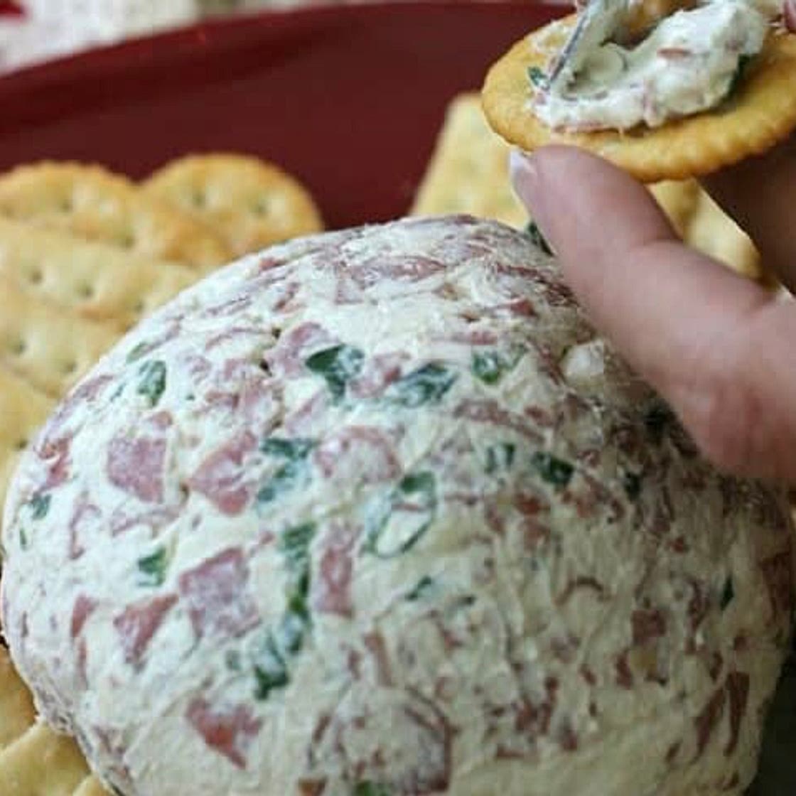 Cheese Ball Cracker Dip