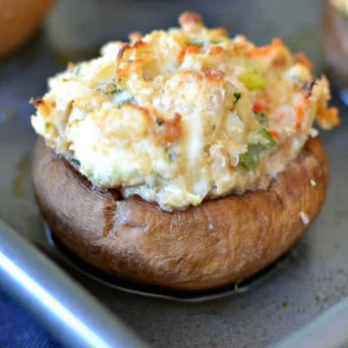 Crab Stuffed Mushrooms 