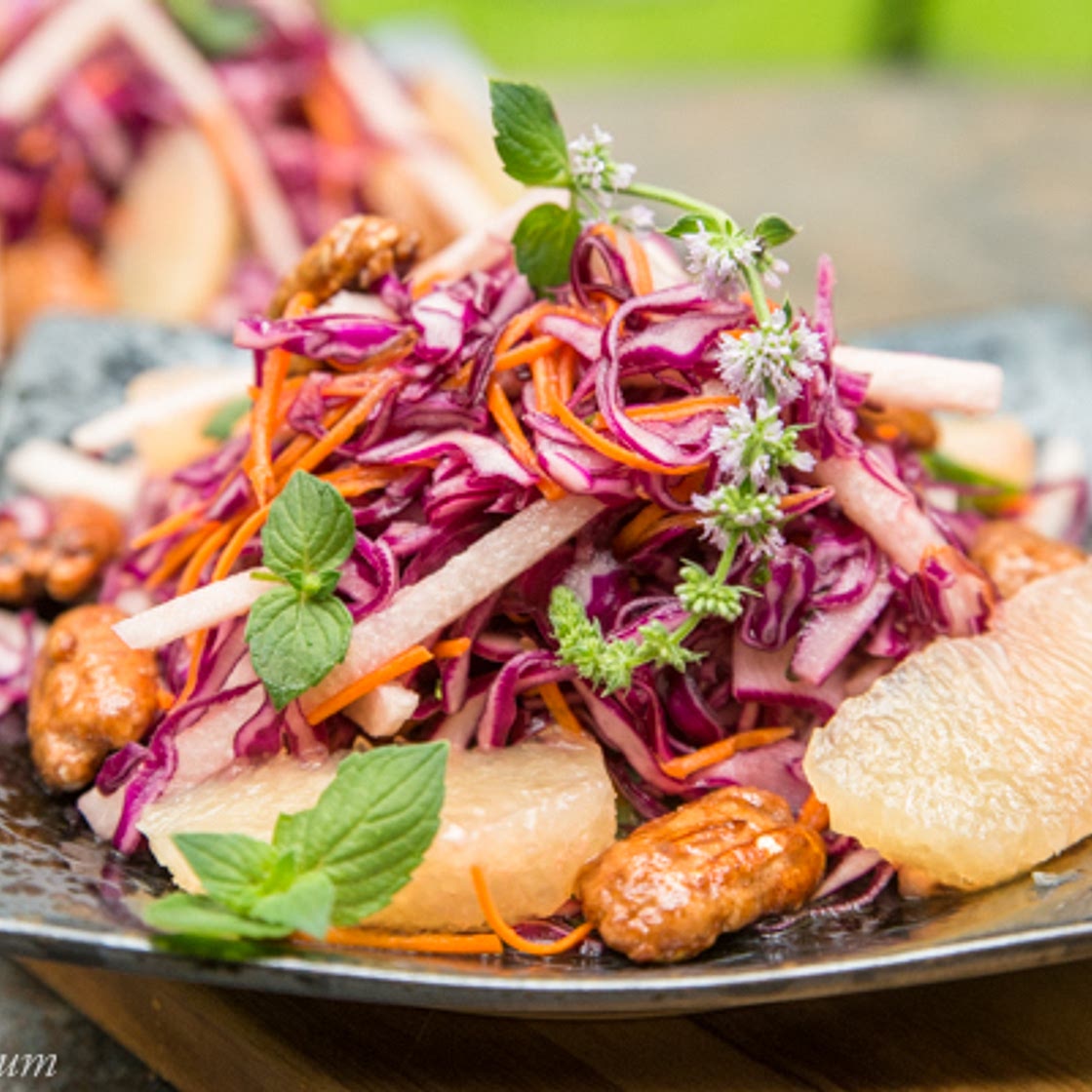 Red Cabbage, Grapefruit, and Jicama Salad