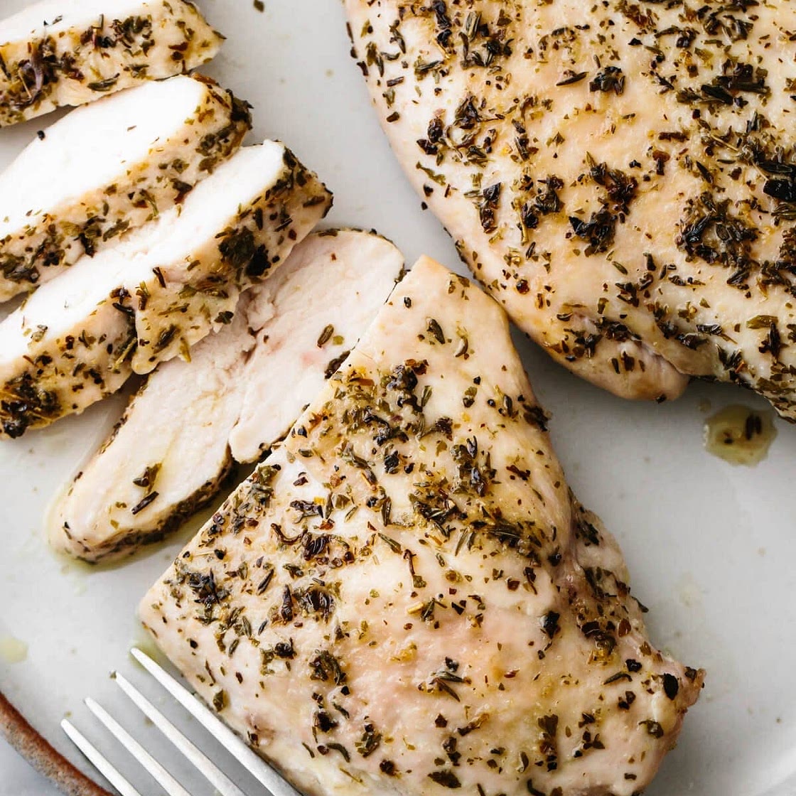 Herby roast chicken