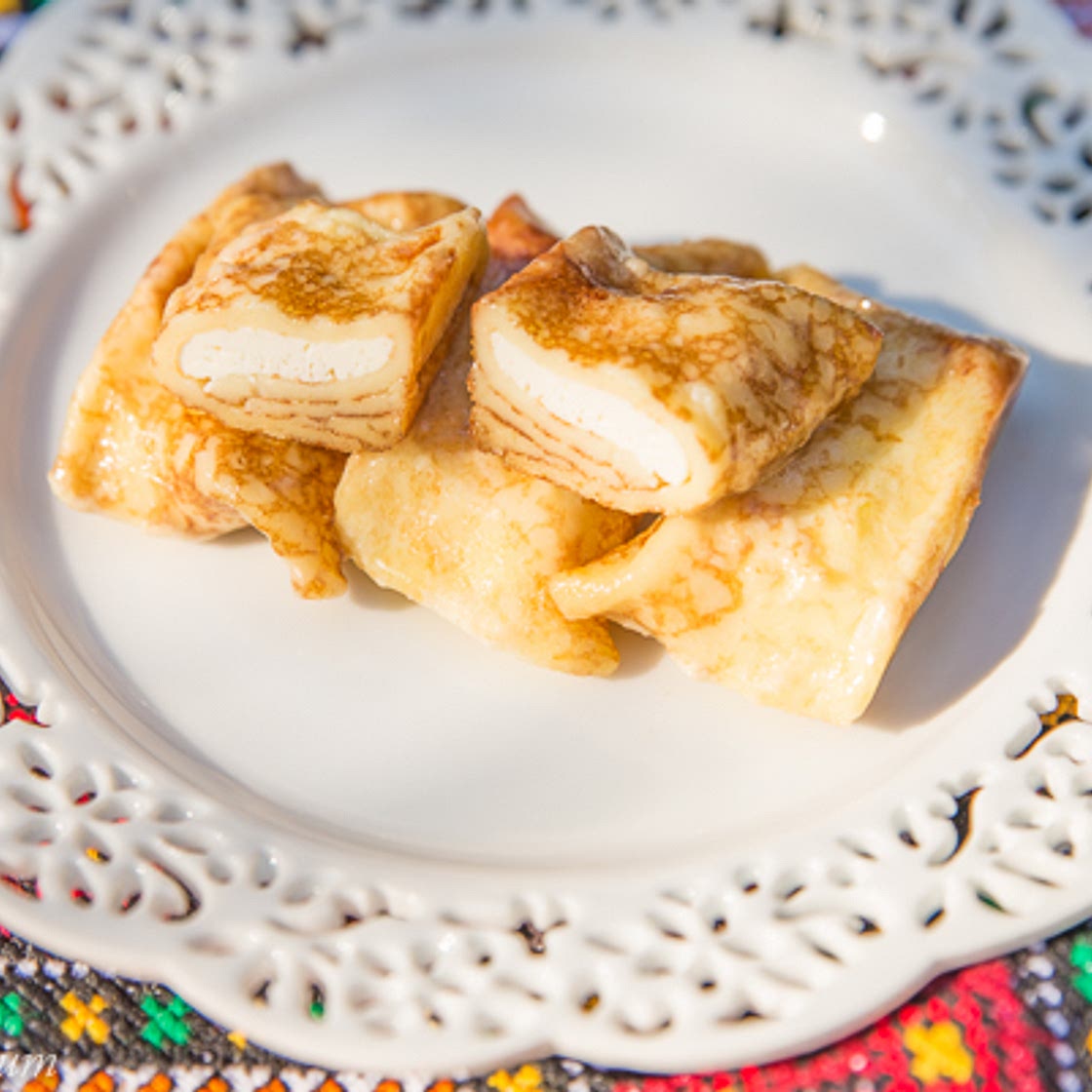 Poltava Nalysnyky | Melt-in-Your-Mouth Crepes with Fresh Cheese