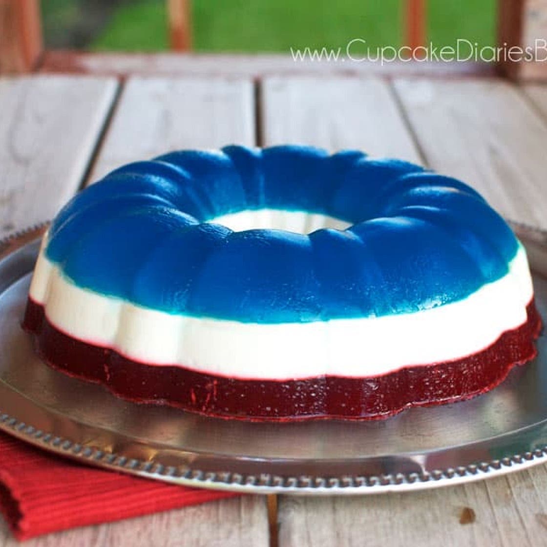 Red, White and Blue Jello Salad