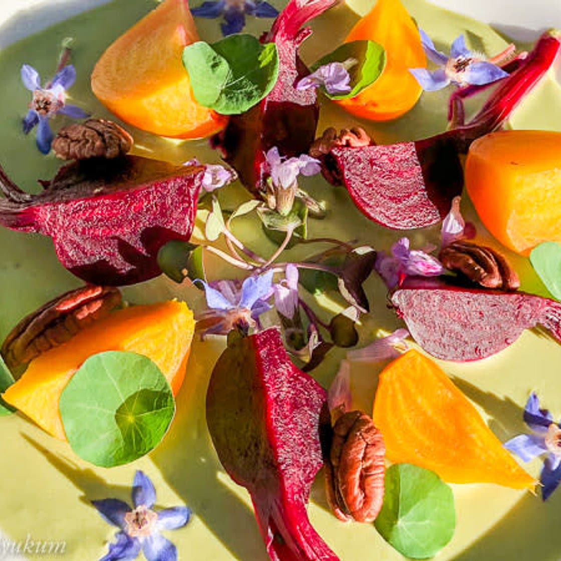 Beets Salad with Feta Dressing