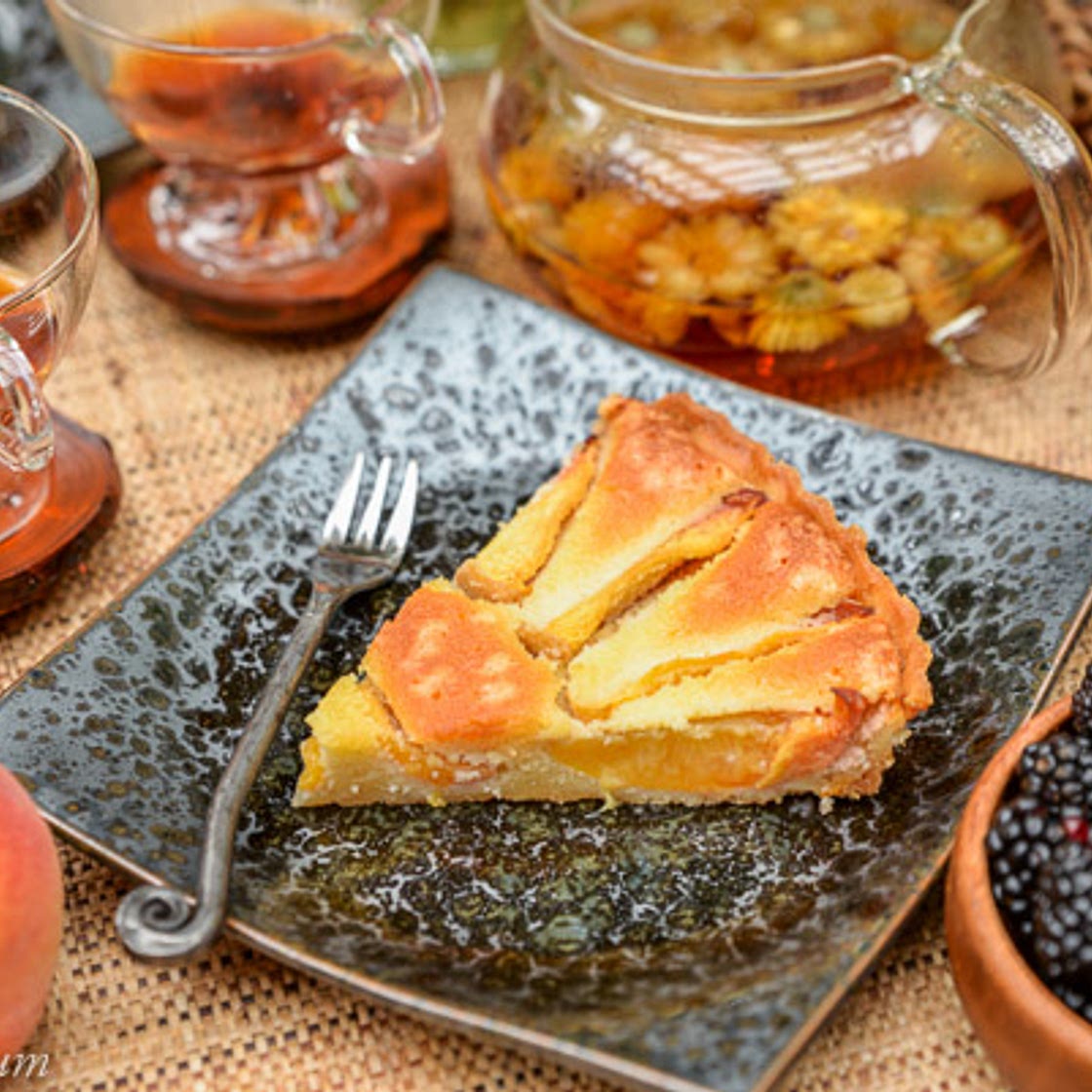 Frangipane Tart with Peaches