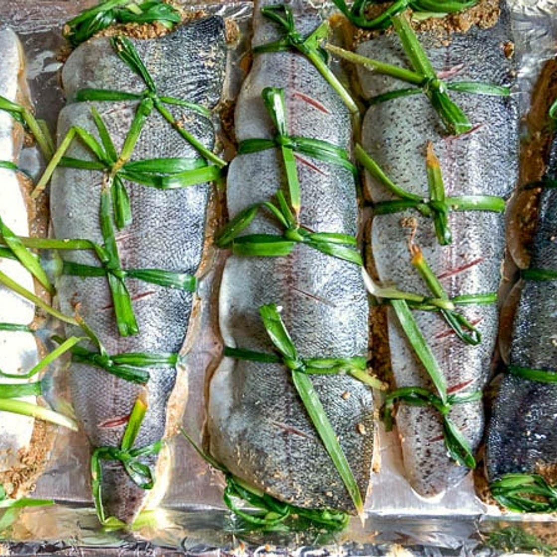 Georgian Style Stuffed and Roasted Trout