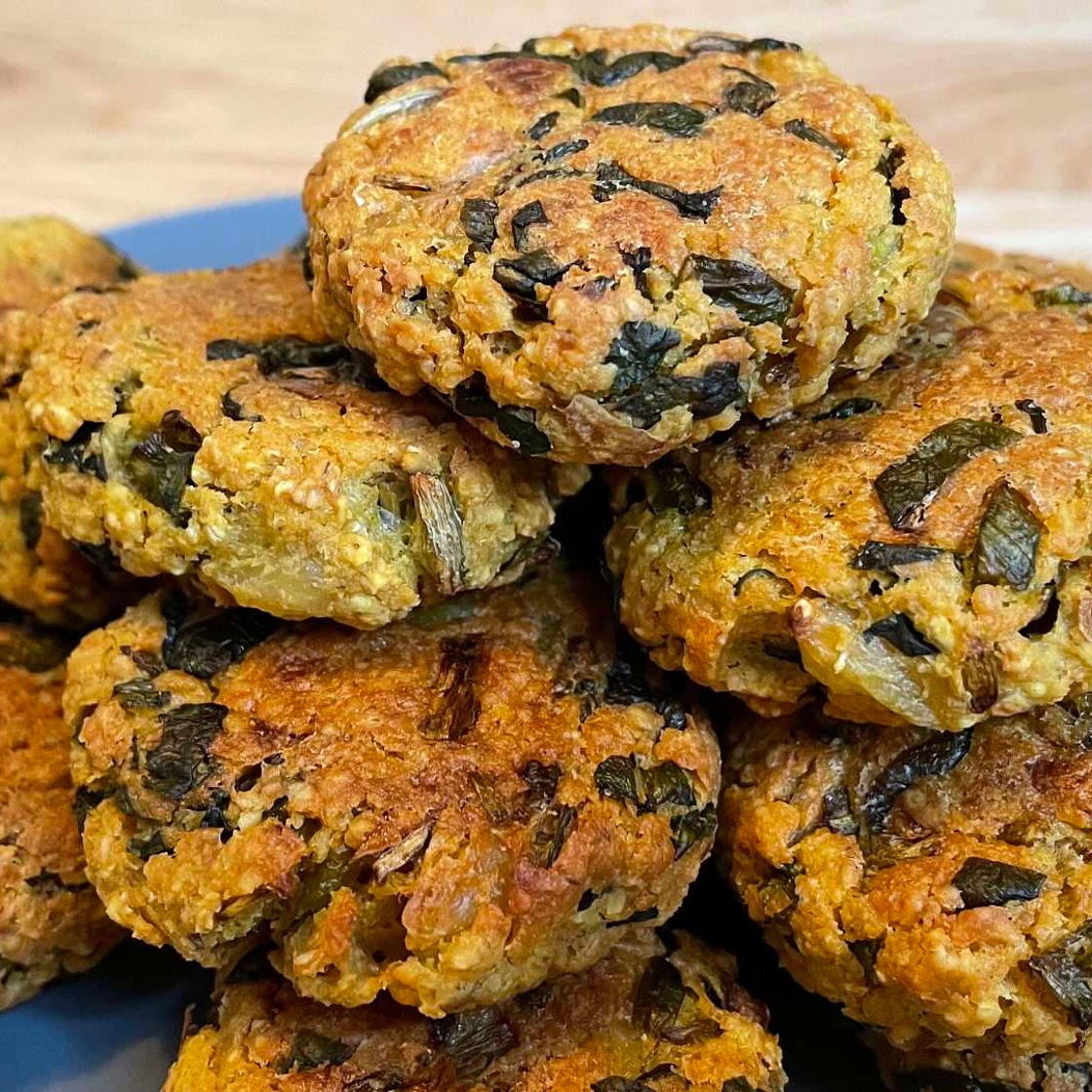 Wild garlic patties 🌱🐻