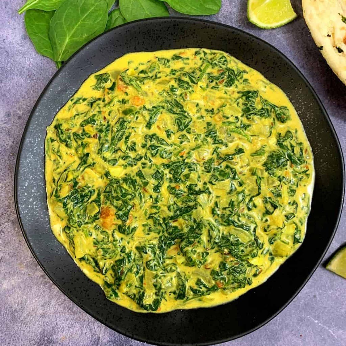Indian Style Creamed Spinach