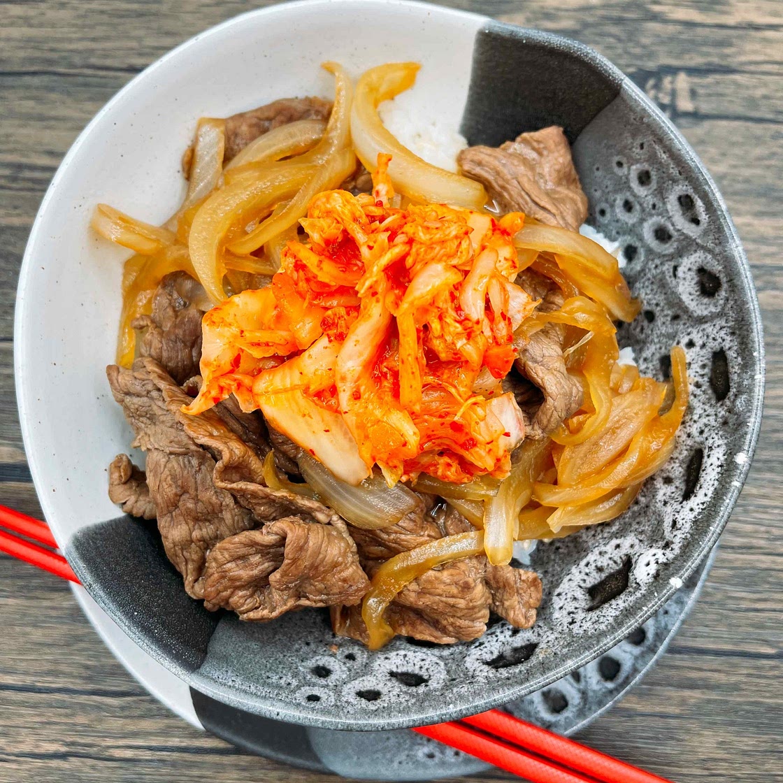 Kimchi Gyudon (Beef Bowl)