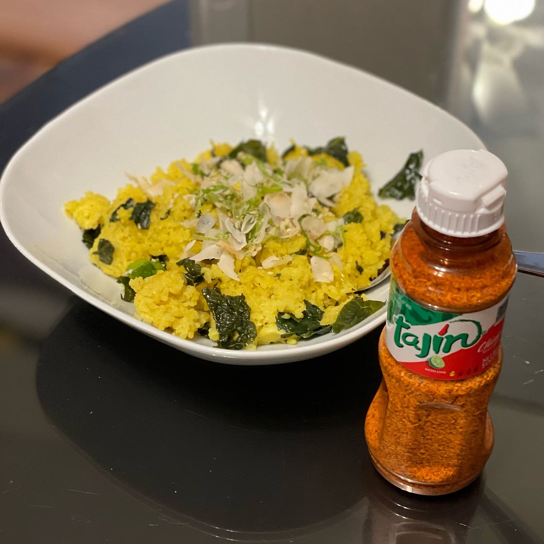 One-Pot Turmeric Coconut Rice With Greens