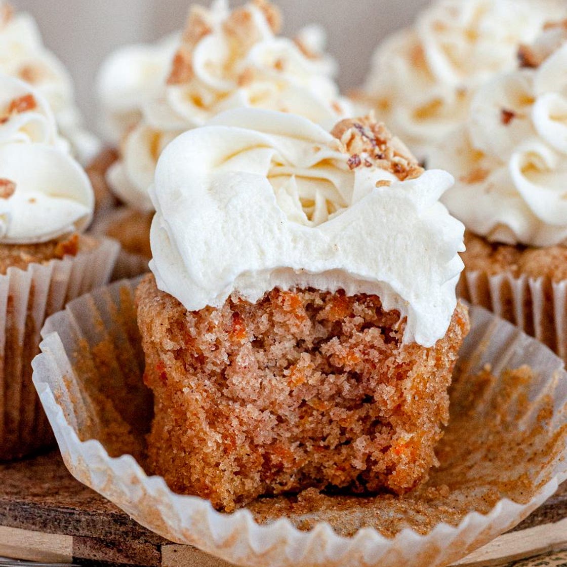 Carrot Cake Cupcakes (Gluten-Free & Dairy-Free)
