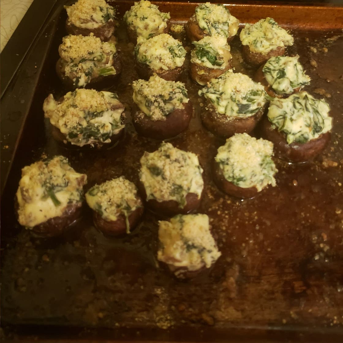 Creamy Spinach-Stuffed Mushrooms Recipe by Tasty