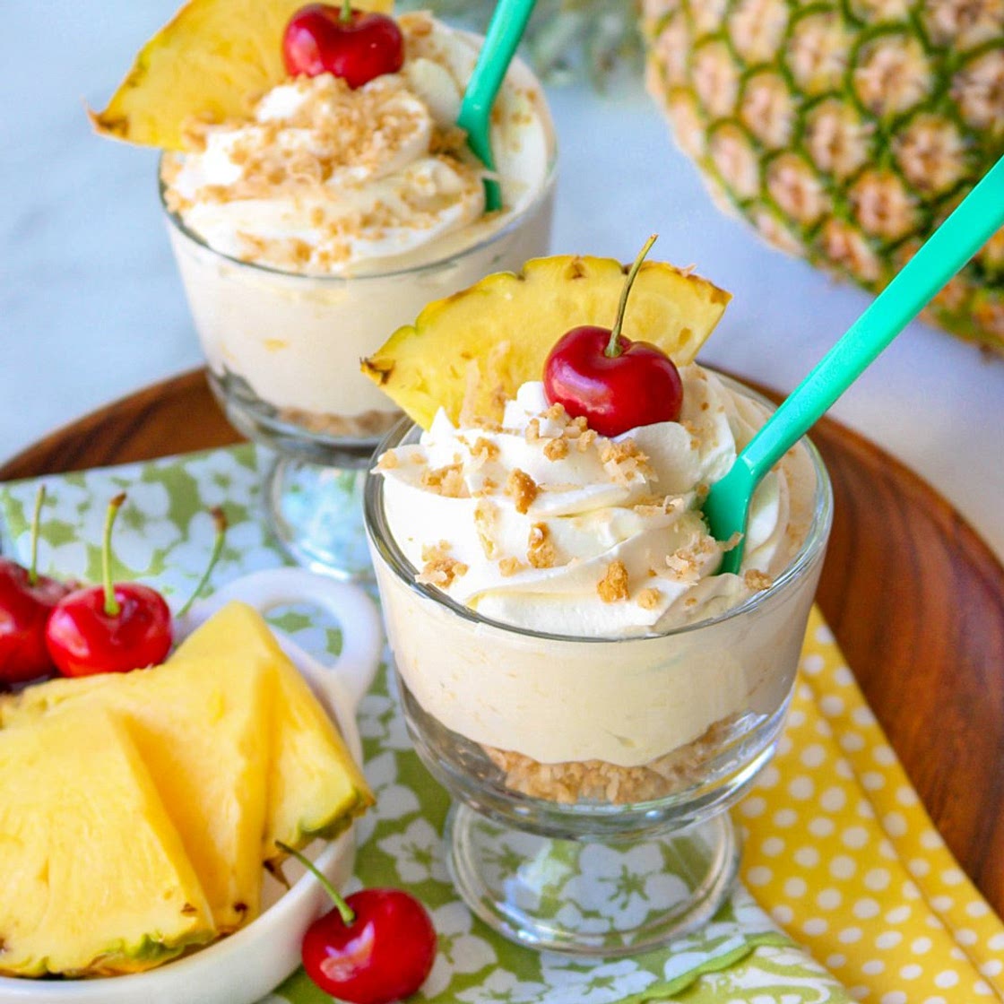 Pina Colada Cheesecake Mousse
