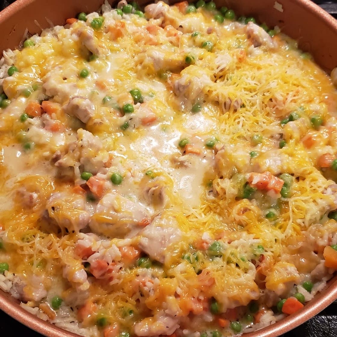 Creamy Chicken and Rice Skillet