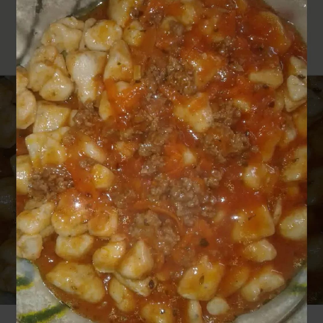 Ñoquis con tuco