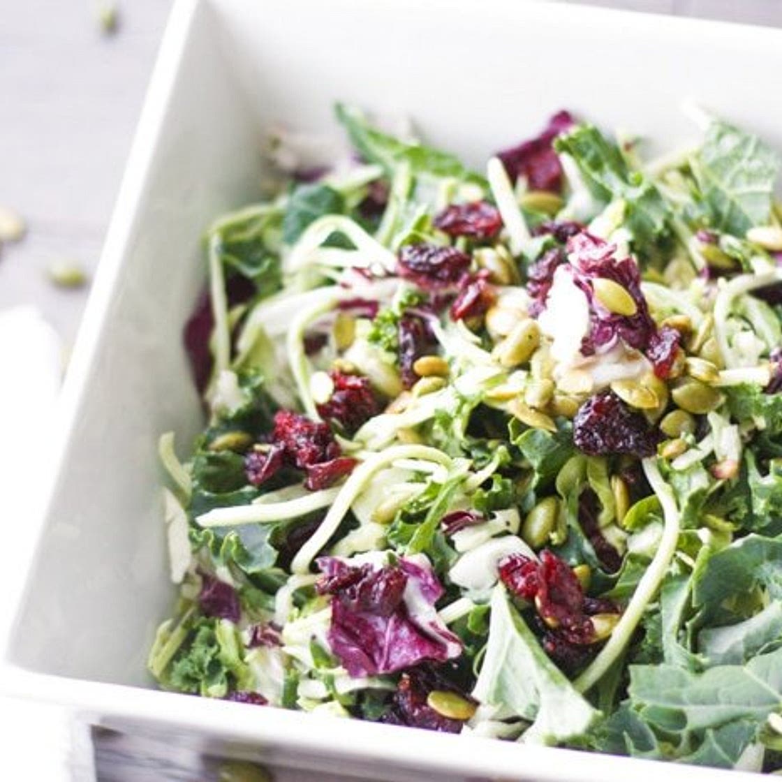 Kale Salad with Poppy Seed Dressing