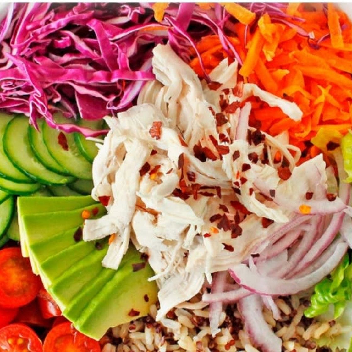 Rainbow Chicken Bowl