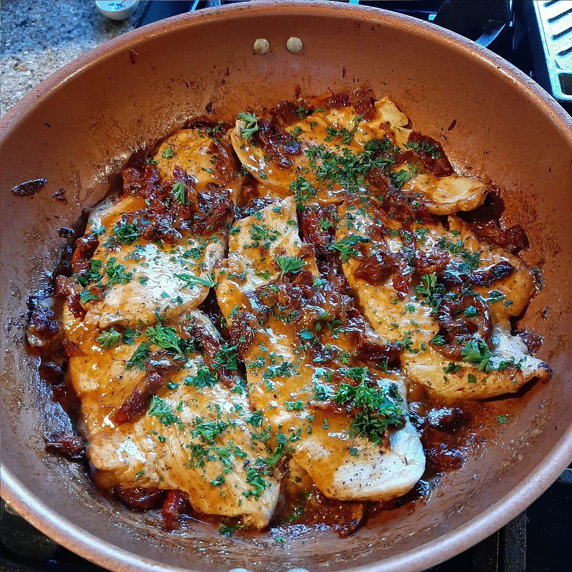 Chicken Cutlets with Sun-Dried Tomato Cream Sauce