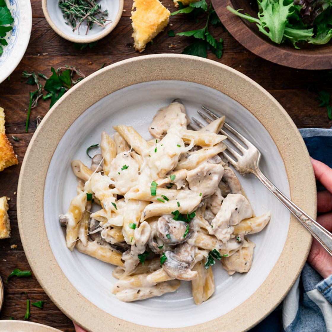 Dump-and-Bake Chicken Mushroom Casserole