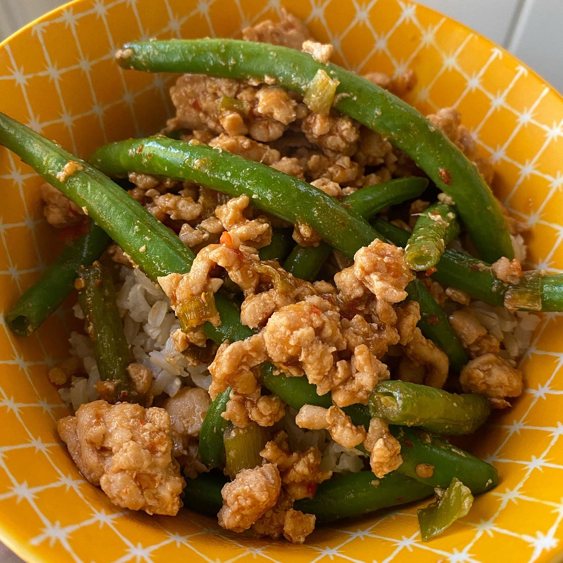 Chinese Green Beans with Ground Turkey