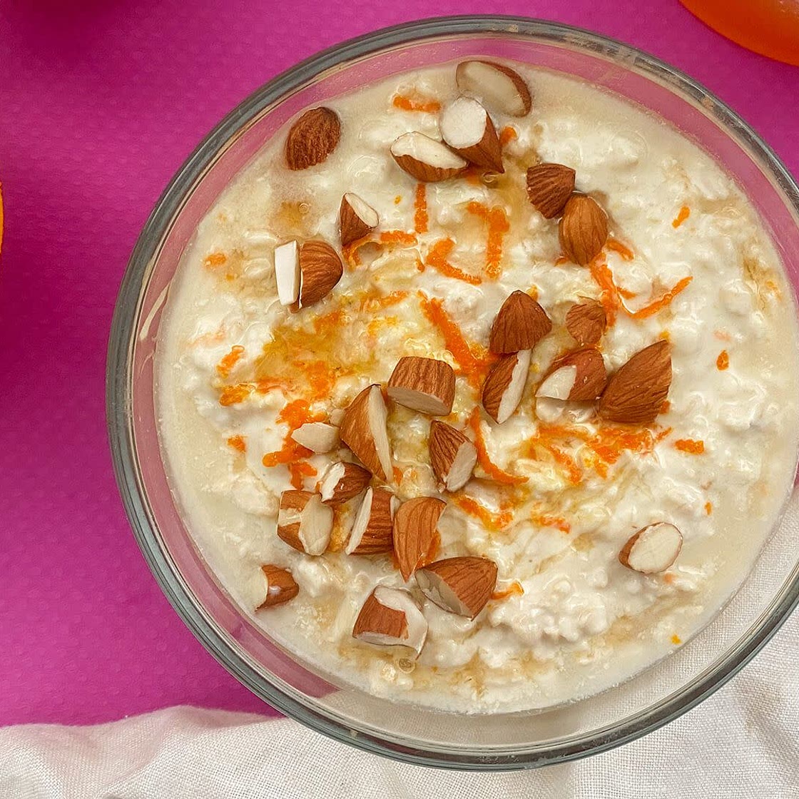 Orange & Almond Bircher