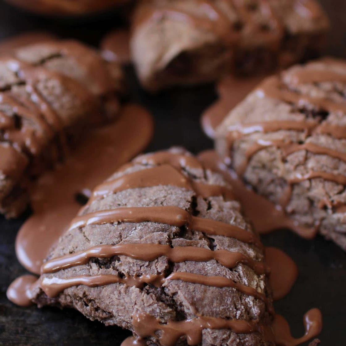 Small Batch Triple Chocolate Scones