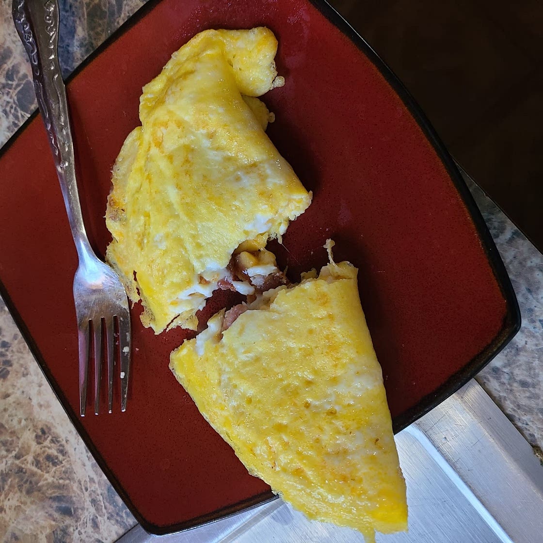 Ham and Swiss Omelet
