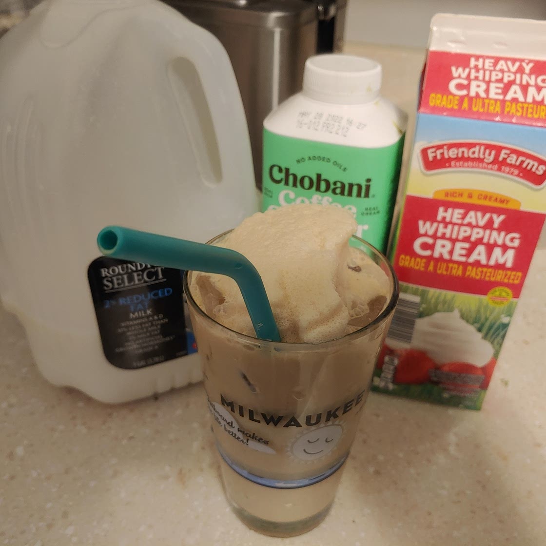 Flavored Whipped Instant-Coffee latte