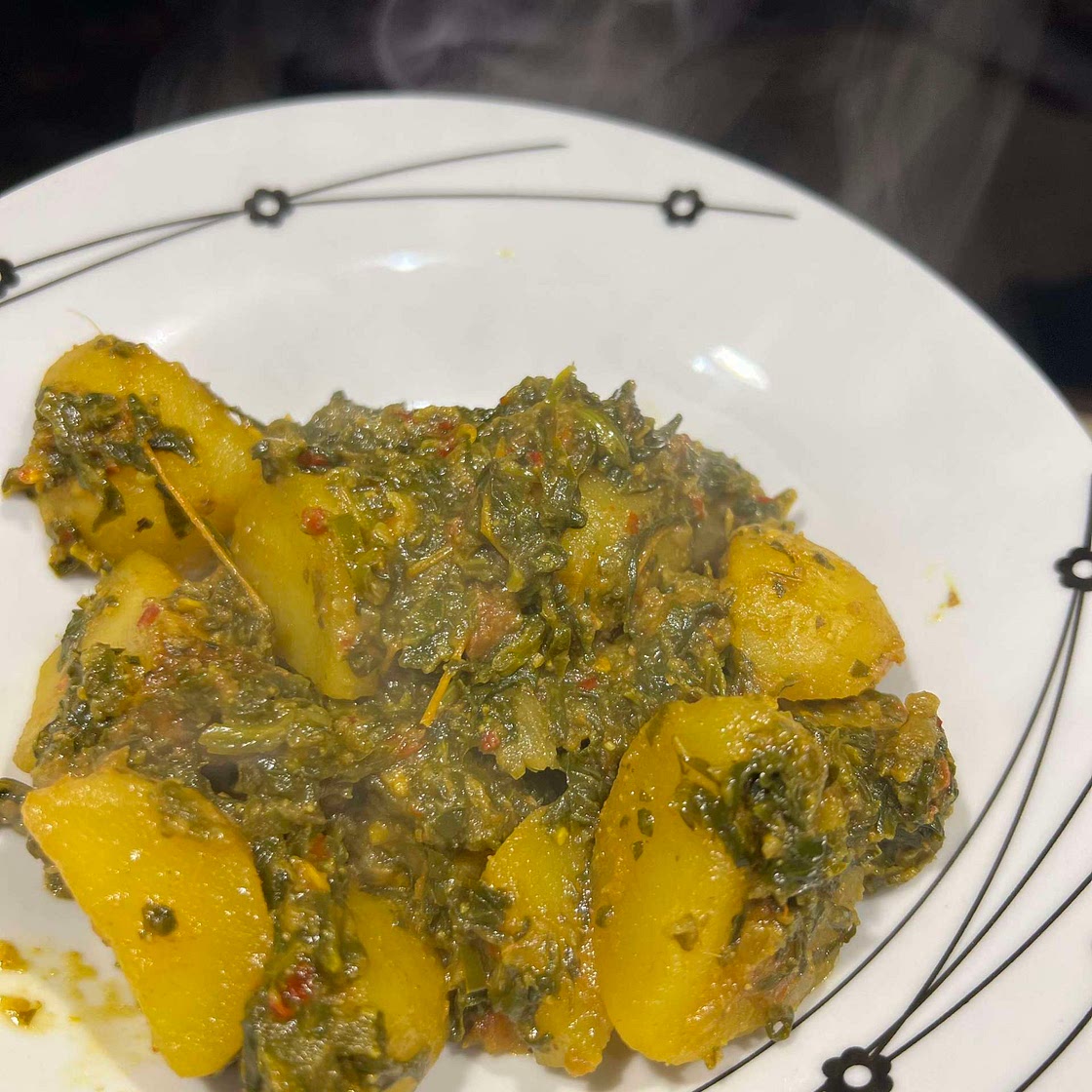 Aloo Palak / Palak Chicken