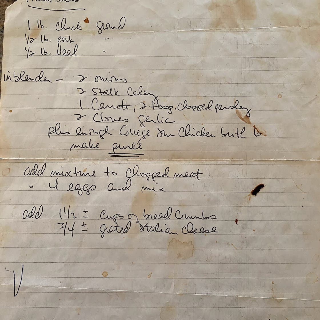 Nanna's meatballs
