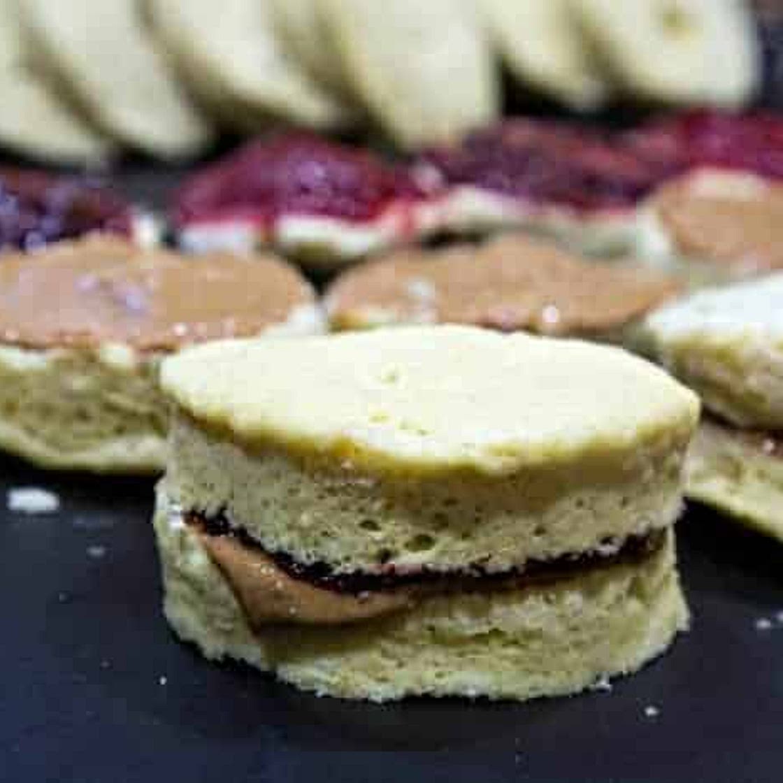 Keto Peanut Butter and Jelly Sandwiches