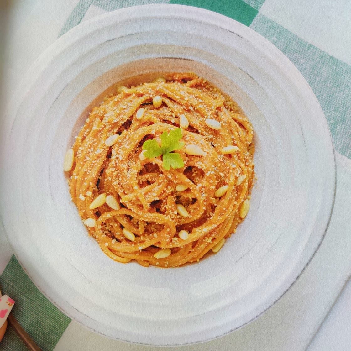 Spagetti med sötpotatissås