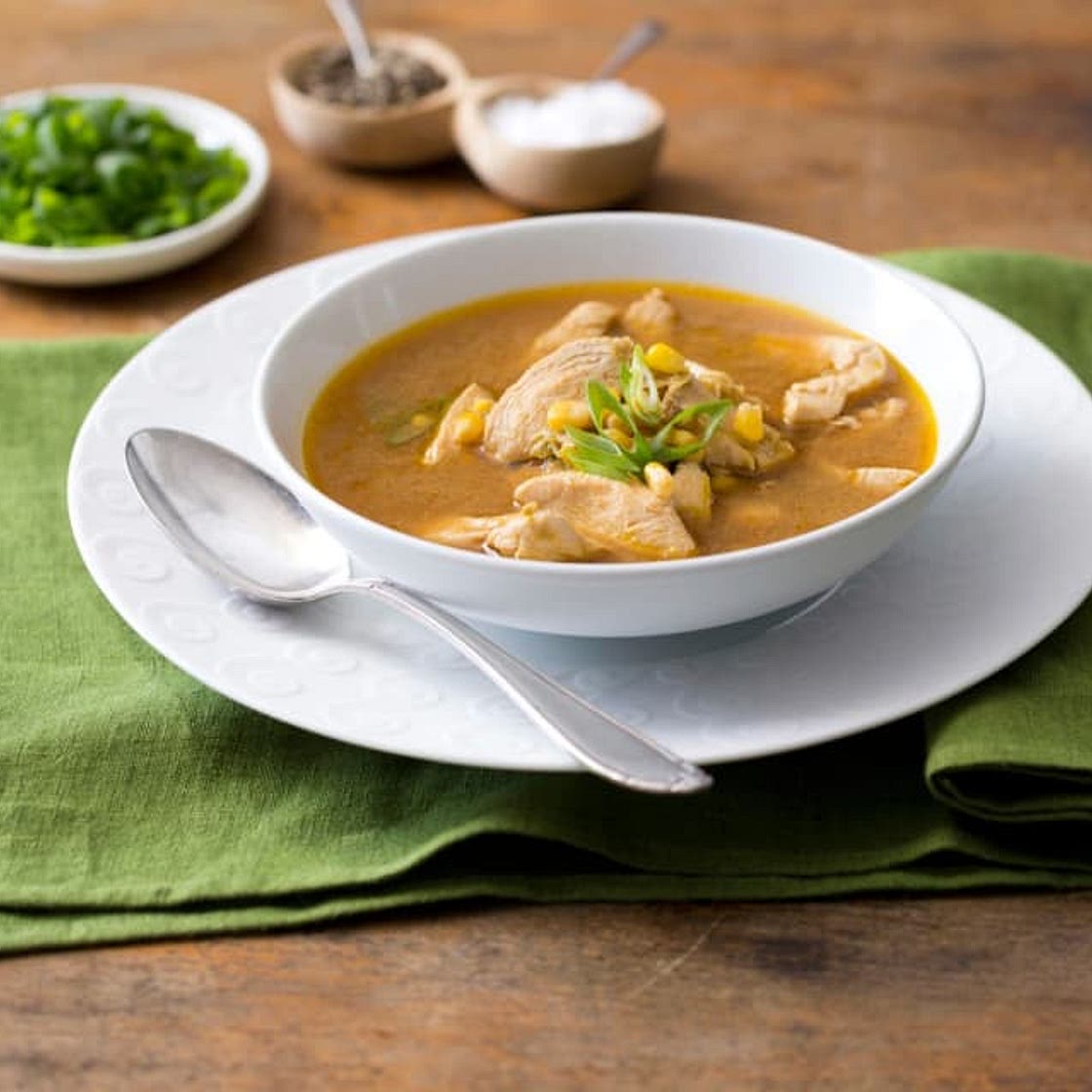 Chicken and sweet corn soup