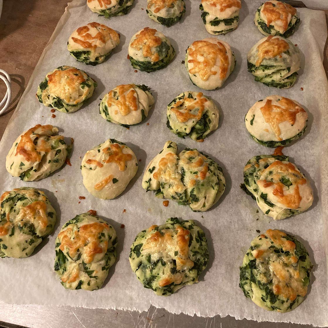 Hungarian Wild Garlic scones (Pogácsa)