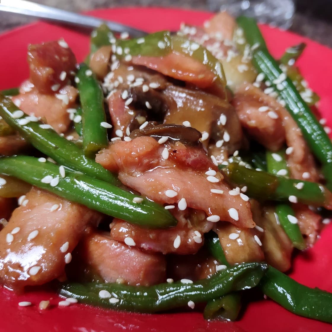 Pork and Mushroom Stir Fry