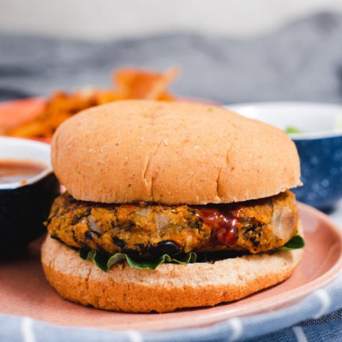 Vegetarian Sweet Potato Black Bean Burgers