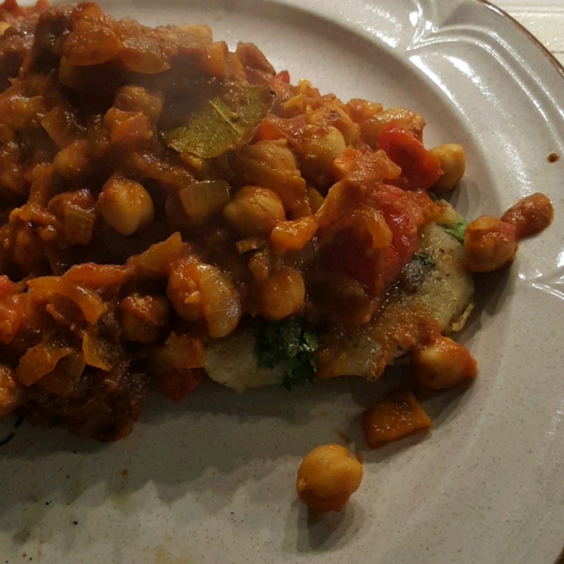 Indian Chole Aloo Tikki