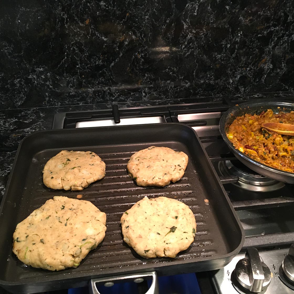 Indian Chole Aloo Tikki