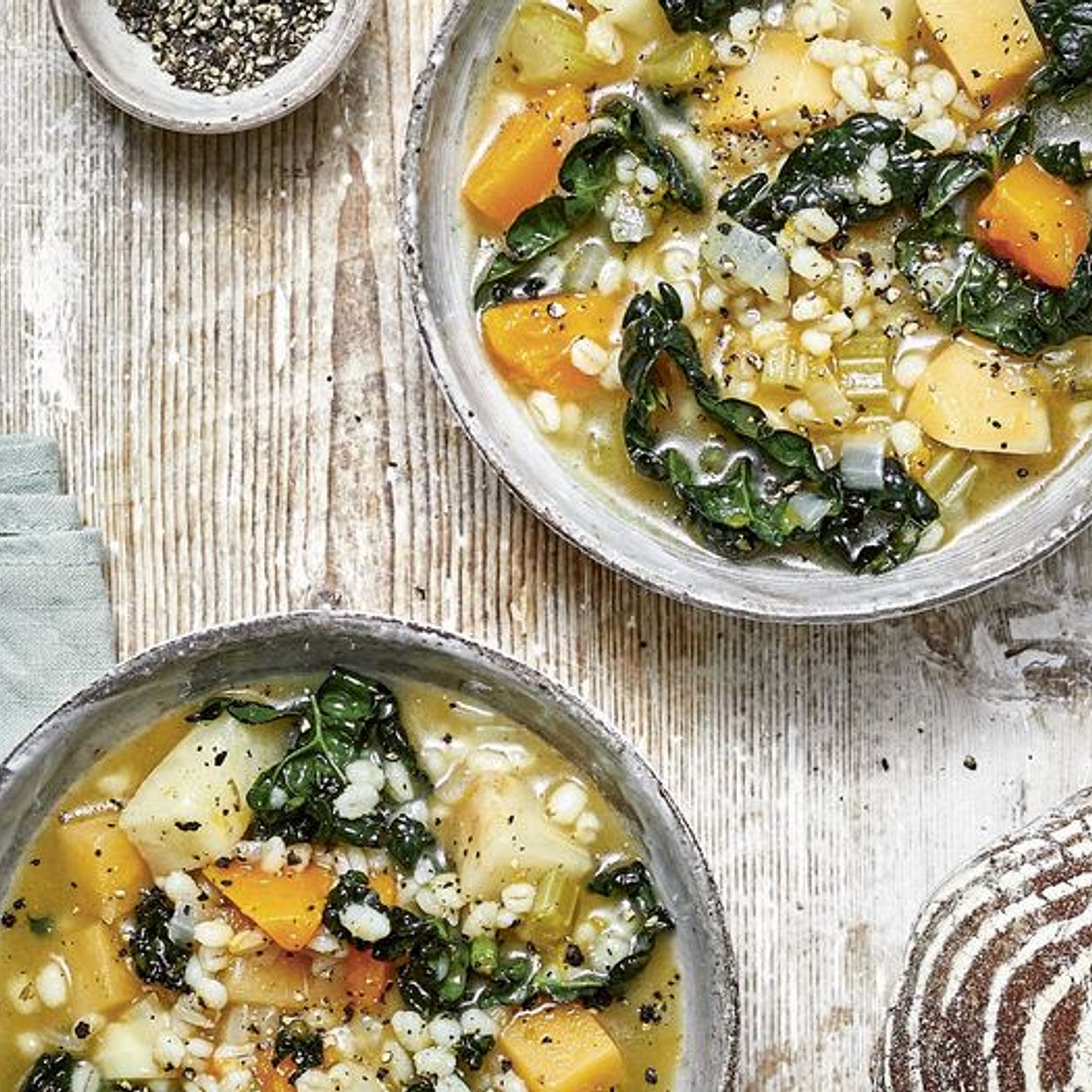 Winter Vegetable and Barley Soup