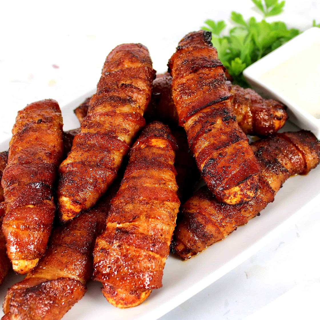 Bacon Wrapped Air Fryer Chicken Tenders
