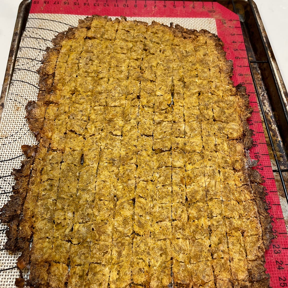 Sweet potato beef dog treat crackers